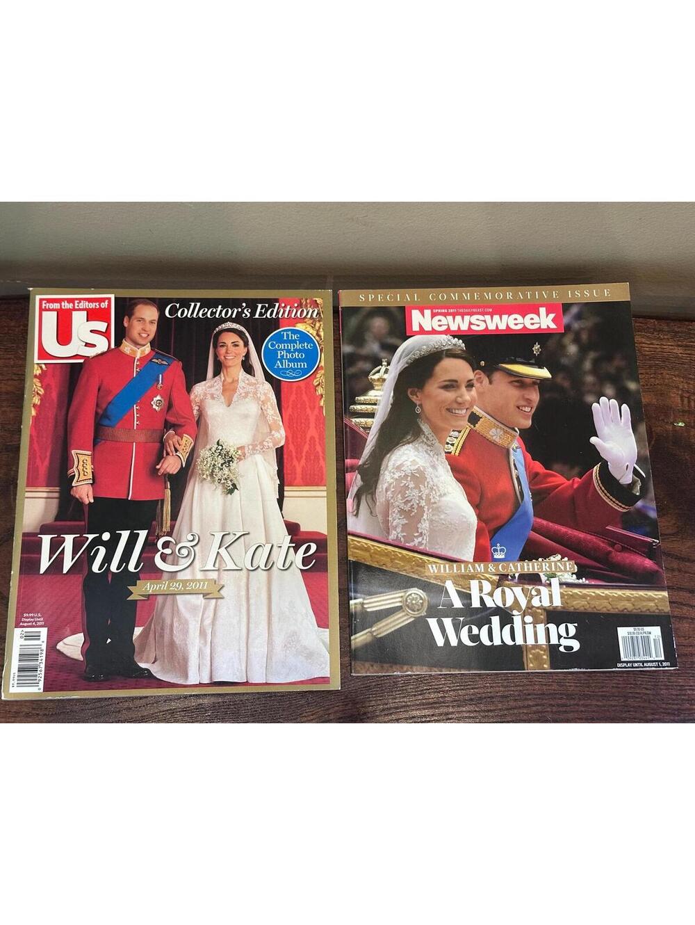 Will & Kate Royalty Wedding Magazines Set of 2